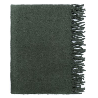 Плед мохеровый хвойно-зелен...