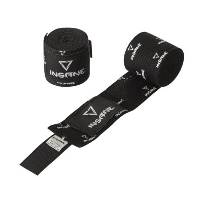 Бинт боксеркий INSANE PRINT, хлопок/нейлон, черный, 2,5 м (2108810)