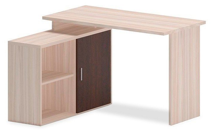 Фото Стол компьютерный Домино Lite СКЛ-ПРЯМ120+ТБЛ-2 MER_SKL-PRYAM120-TBL-2_KV - интернет-магазин МегаТерем в Москве