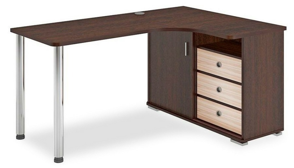 Фото Стол письменный Домино СР-165СМ MER_SR-165SM_VKV-PRAV - интернет-магазин МегаТерем в Москве