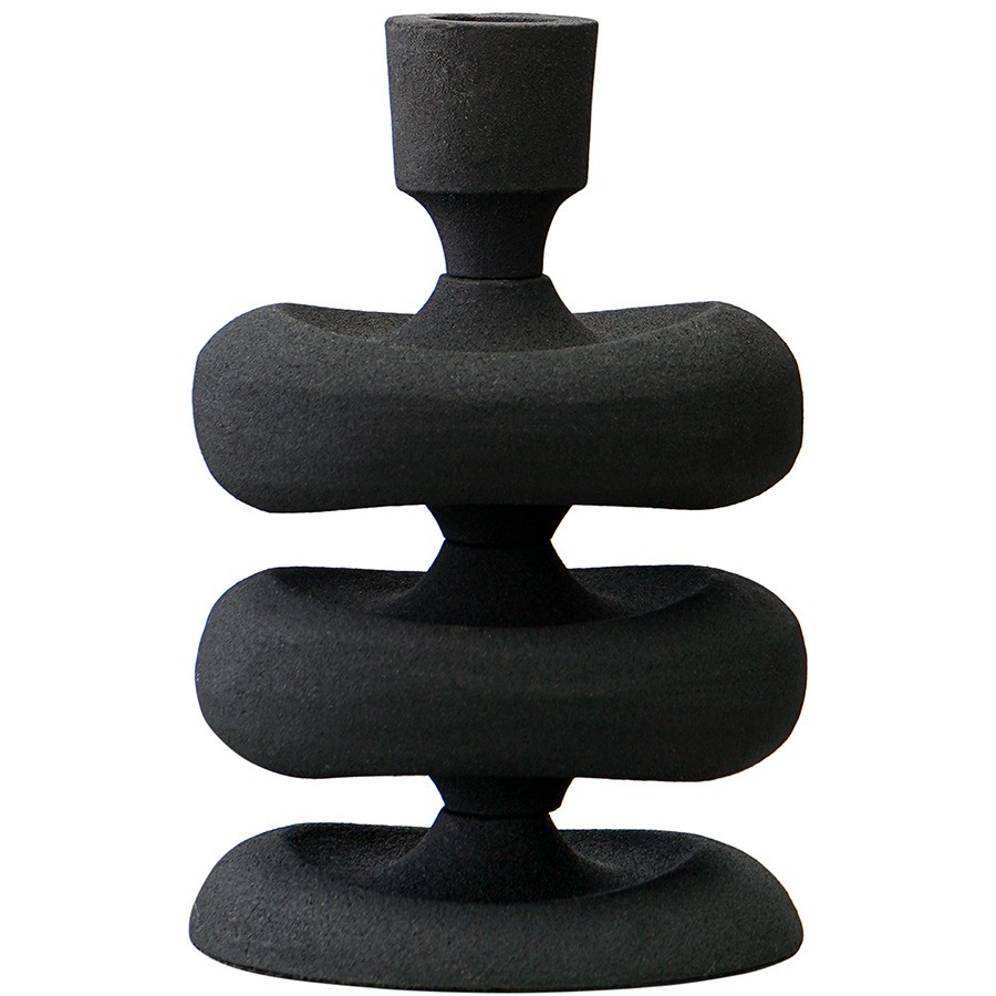 Фото Подсвечник vivlend, 17 см, черный (76298) - интернет-магазин МегаТерем в Москве