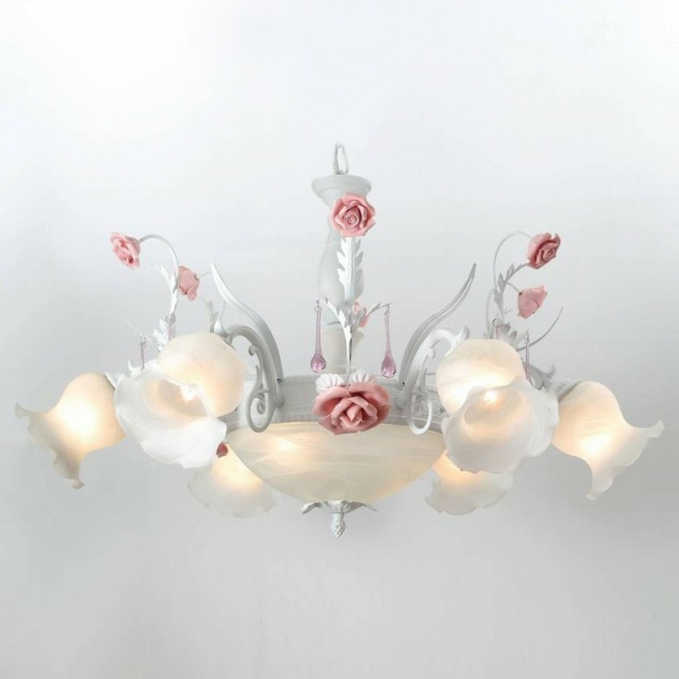 Фото Подвесная люстра Lucia Tucci Fiori di Rose Fiori di rose 105.6.2 LT_Fiori_di_rose_105.6.2 - интернет-магазин МегаТерем в Москве