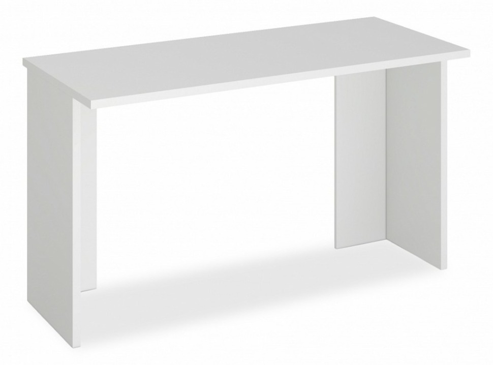 Фото Стол офисный Домино Лайт СКЛ-Прям130 MER_SKL-Pryam130_bez_tumby_BE - интернет-магазин МегаТерем в Москве