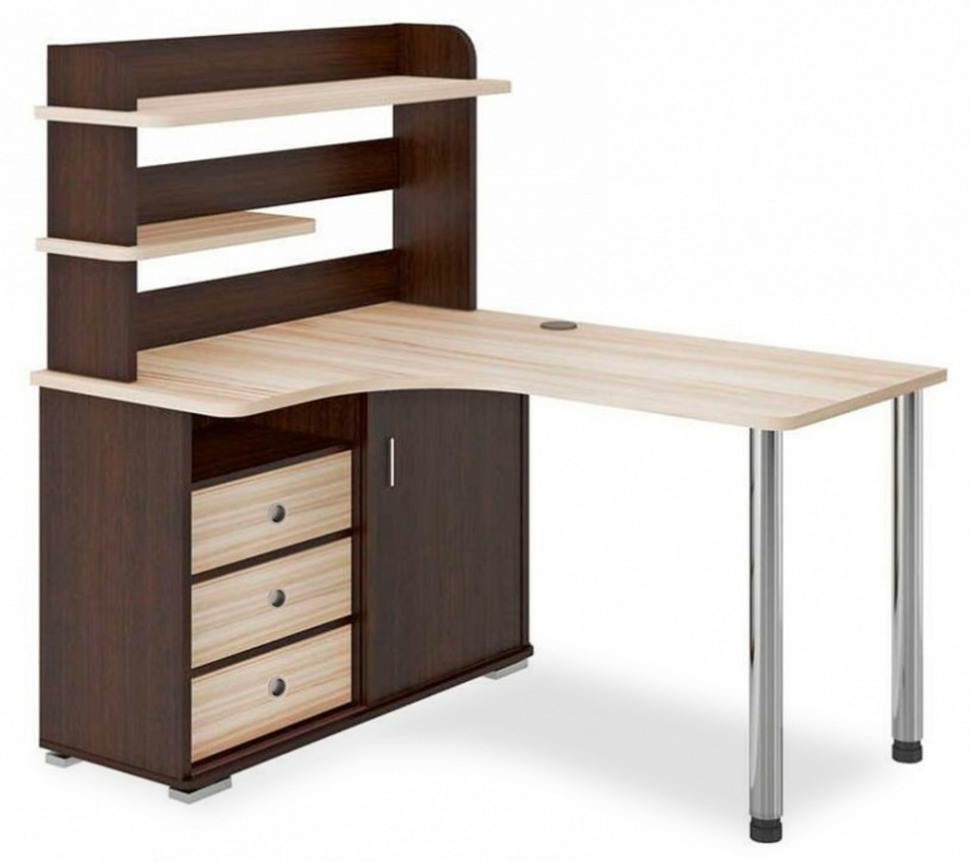 Фото Стол компьютерный Домино СР-145М MER_SR-145M_VKK-LEV - интернет-магазин МегаТерем в Москве