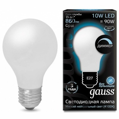Лампа светодиодная Gauss 10...