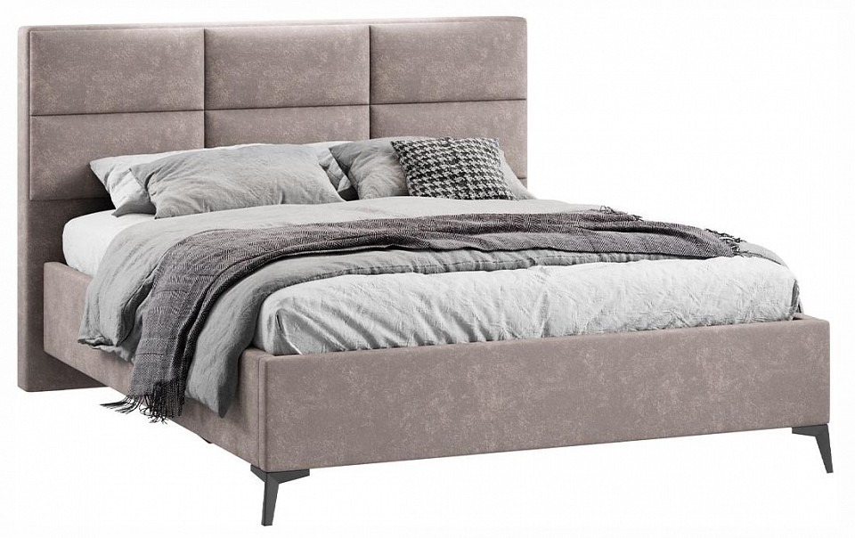 Фото Кровать двуспальная Делана с ПМ Тип 1 TRI_267743 - интернет-магазин МегаТерем в Москве