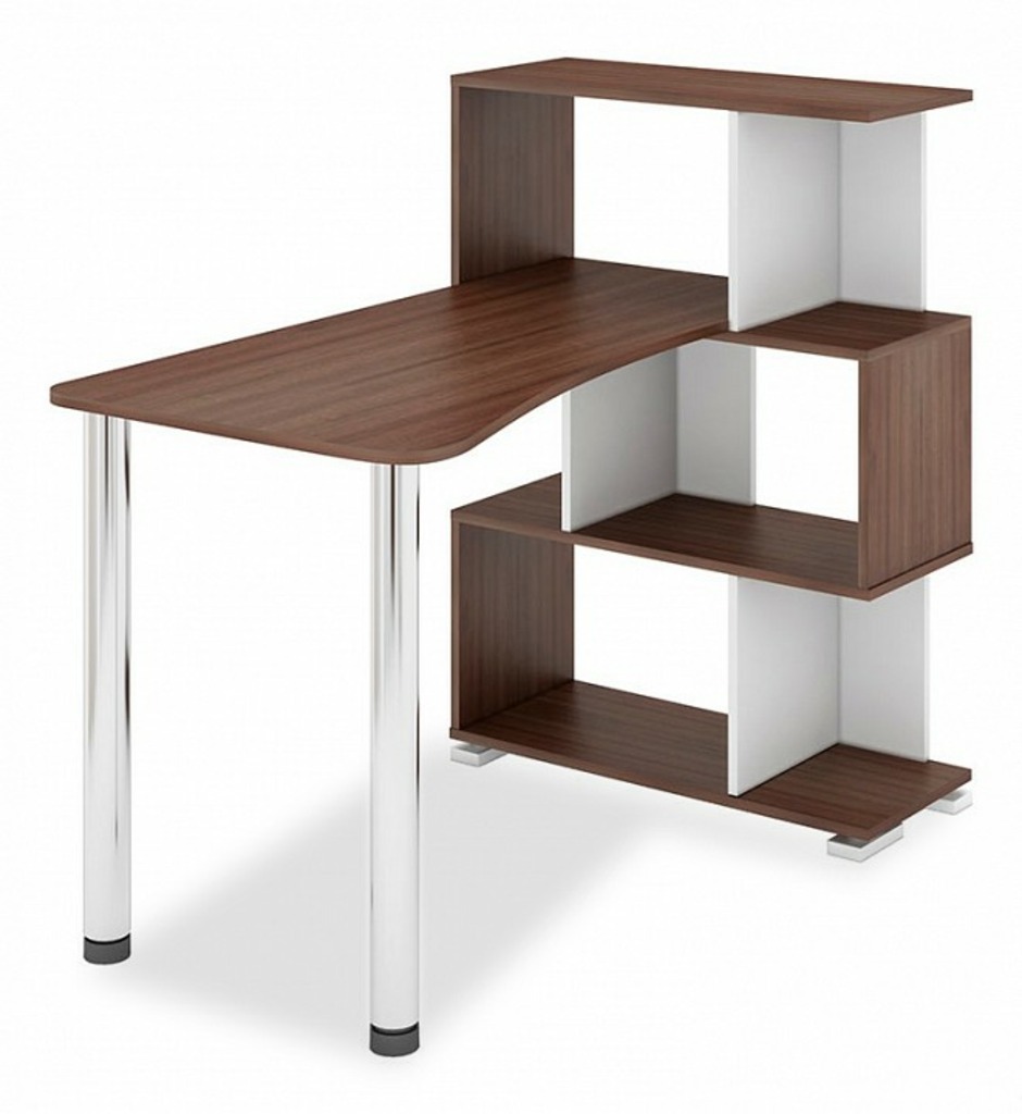 Фото Стол компьютерный Домино СЛ-5-3СТ-2 MER_SL-5-3ST-2_SHBESH - интернет-магазин МегаТерем в Москве