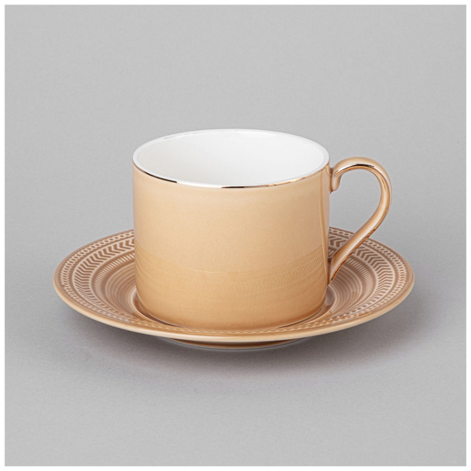 Фото Чайная пара lefard top style 250 мл бежевая (42-541)  - интернет-магазин МегаТерем в Москве