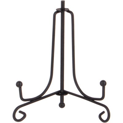 Комплект подставок для тарелок из 5 шт. 10*6 см. высота=10 см. цвет - черный Lefard (244-116)