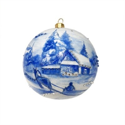 Новогодний шар Зимняя дорог...