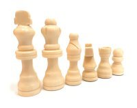 Шахматные фигуры деревянные с подложкой Partida 6,4 см (64039)