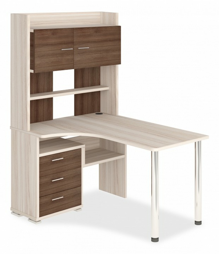 Фото Стол компьютерный Домино СР-133-130 MER_SR-133-KSH-LEV - интернет-магазин МегаТерем в Москве