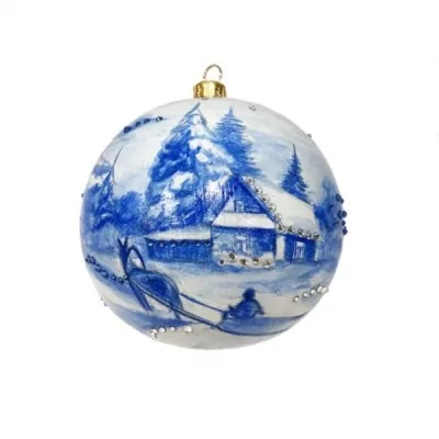 Новогодний шар Зимняя дорог...