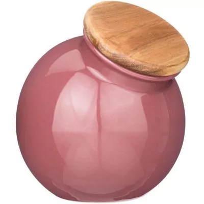 Банка с деревянной крышкой ...