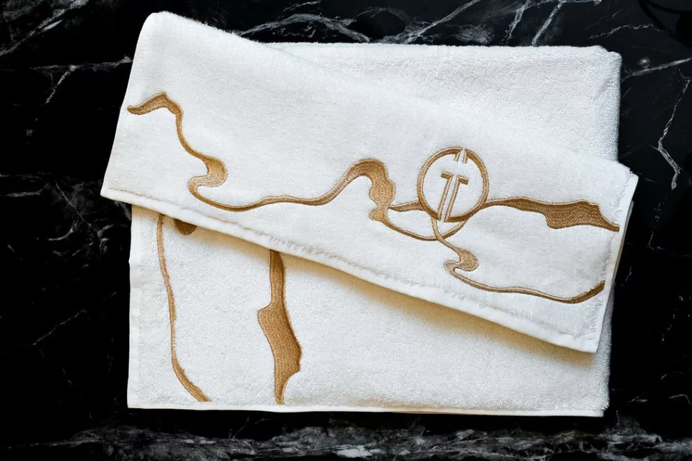 Фото Полотенце Мелодия модал белое 50*90 (TT-00011309) - интернет-магазин МегаТерем в Москве