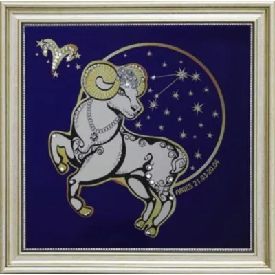 Картина Звездный Овен с кристаллами Swarovski (1745)