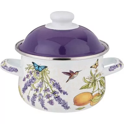 Кастрюля agness эмалированн...