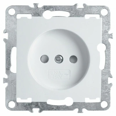 Розетка без заземления и со шторкой, без рамки Stekker Эрна 39316 FE_39316