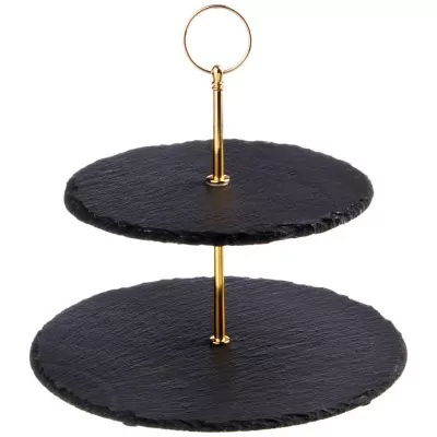 Этажерка agness черное золо...