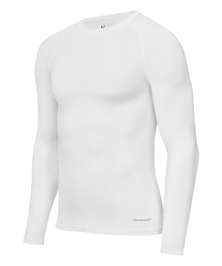 Фото Футболка компрессионная с длинным рукавом JOGEL PerFormDRY Baselayer LS Tee, белый (2128922) - интернет-магазин МегаТерем в Москве