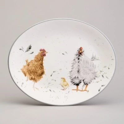 Блюдо овальное lefard "funny hens" 31,5*25,5*3 см (358-2296) 