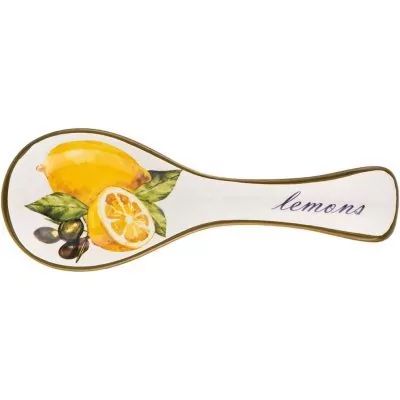 Подставка под ложку agness "лемон три" 25*9*2,5 см (358-1575) 