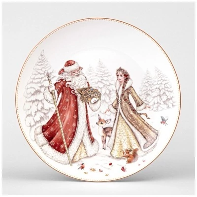 Тарелка закусочная lefard "морозко" 20,5 см  (85-2038) 