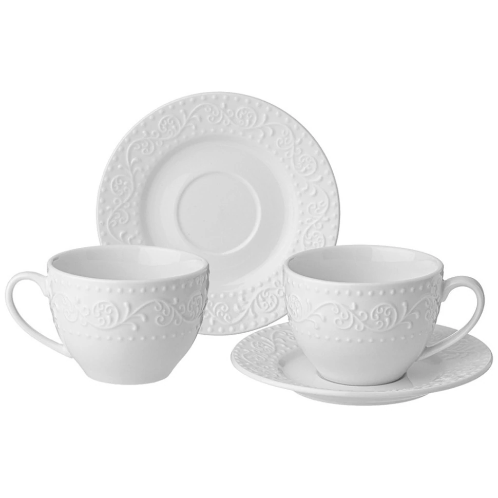 Фото Чайный набор lefard floral на 2 пер. 4 пр. 290 мл (425-068) - интернет-магазин МегаТерем в Москве