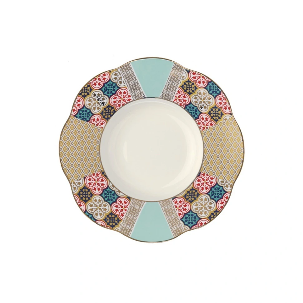 Фото Тарелка LANE030EU004210, 21 см, костяной фарфор, mixed, LE COQ - интернет-магазин МегаТерем в Москве