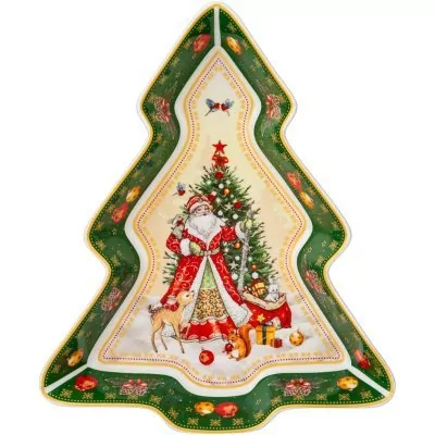 Блюдо-елка lefard дед мороз...