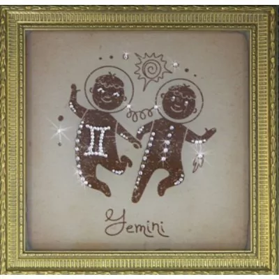 Картина Близнецы малые с кристаллами Swarovski (1715)