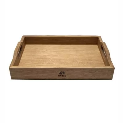 Поднос с ручками 42х30х6 см деревянный, дуб ДРБ-937/1