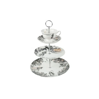 Подставка для торта техъярусная Алиса в Стране Чудес V&A 5200022