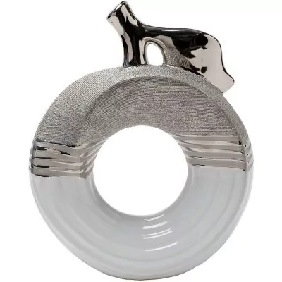 Декор настольный "Яблоко" белое с серебром 23*9*30см (TT-00006922)