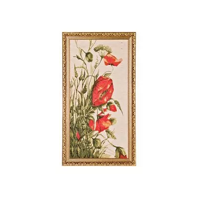 Гобелен маки триптих. 35х68...