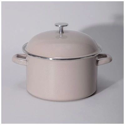 Кастрюля agness эмалированн...