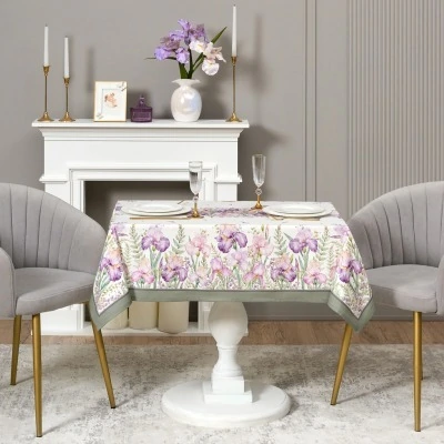 Скатерть ирисы 110х140см ,б...