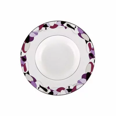 Тарелка A2118157, 23 см, костяной фарфор, white, purple, MIKASA