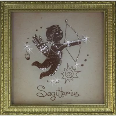 Картина Стрелец малый с кристаллами Swarovski (1709)