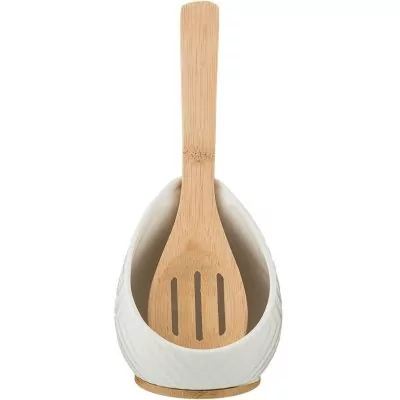 Подставка под ложку lefard "native" 10*10*11,5 см с дер. лопаткой (587-141) 