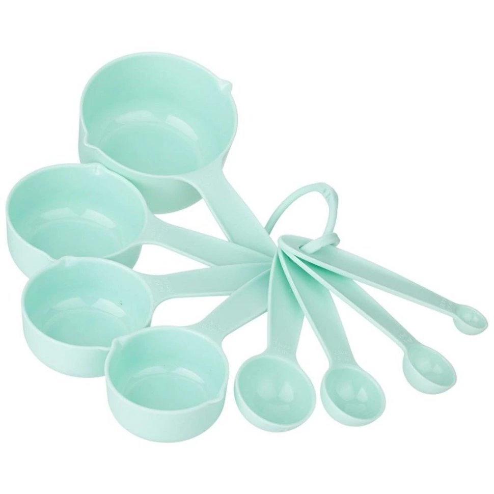 Фото Набор мерных ложек 17,5*9,5*8 см, 8 шт 250/125/80/60/15/7,5/5/1,25 мл Agness (923-143) - интернет-магазин МегаТерем в Москве