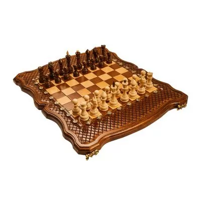 Шахматы + нарды резные Эндш...