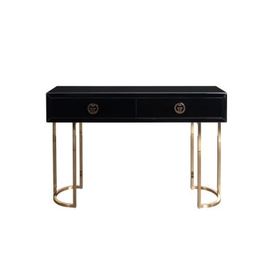 Консоль GD 2 ящика черная 120*30*78см (TT-00011300)