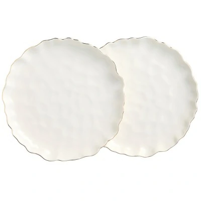 Набор тарелок обеденных lefard "charm" 2 шт., 26,5*3 см (с золотой линией) (779-363) 