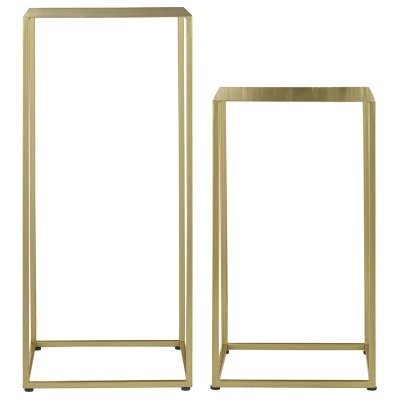 Набор из 2-х столиков mayen gold, золотистые (76904)