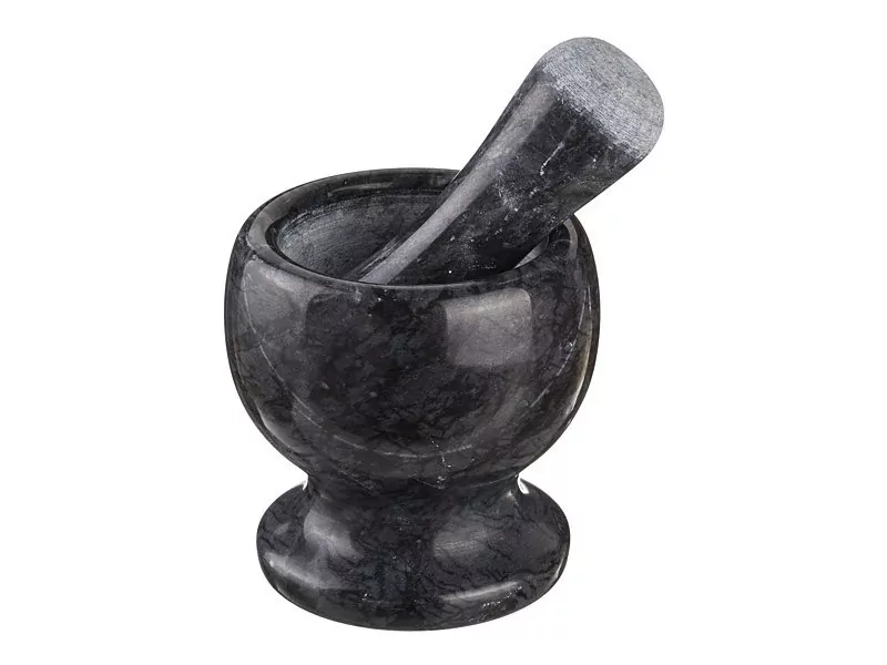 Фото Ступка agness с пестиком диаметр=9 см высота=10 см (925-103) - интернет-магазин МегаТерем в Москве