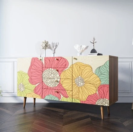 Фото Комод Berber с ящиками 5 принт арт BB14/Print_05-ET - интернет-магазин МегаТерем в Москве