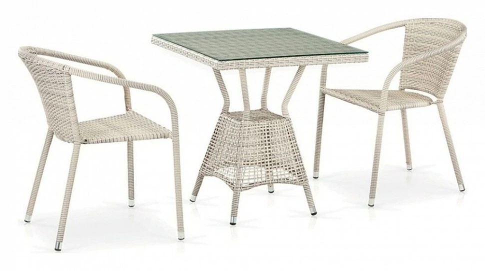 Фото Набор уличный T706/Y137C-W85 2Pcs Latte AFN_T706_Y137C-W85_2Pcs_Latte - интернет-магазин МегаТерем в Москве