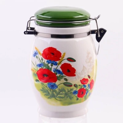 Банка для сыпучих 900мл Цве...