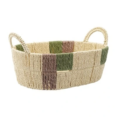 Корзина плетеная овальная bodhran nature из коллекции ethnic, размер s (77233)